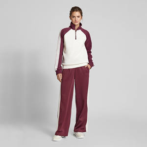 Vêtements de sport pour femmes sur mesure, ensembles de survêtements en polyester, fermeture éclair, pantalons de jogging d'entraînement pour femmes, coupe-vent en polyester, ensembles de survêtements en nylon - Product Image 1