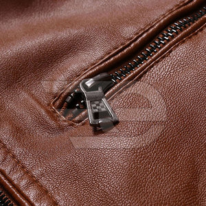 <b>Men</b> <b>Leather</b> <b>Jacket</b> Street Fashion Outerwear Winter Apparel Durable <b>Leather</b> Clothing Casual Street Style - Product Image 5