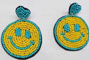 AALIYAN IMPEX-Pendientes hechos a mano con cuentas multicolor para mujeres y niñas, aretes bohemios con flecos, joyería para fiesta - Product Image 5