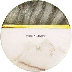 White Marble Made Square Shape <b>Eye</b> Catching Look Designer Table Decorative Coasters For Tea Coffee Drinks In Impressive Price - Product Image 5