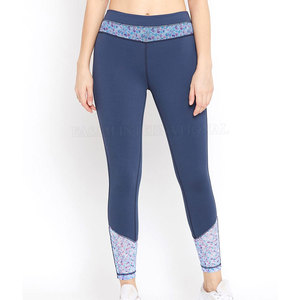 Leggings de yoga de couleur unie à faible MOQ, taille élastique de haute qualité, leggings écologiques pour femmes - Product Image 1