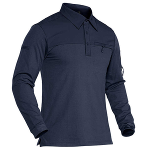 Men's Breathable Solid Outdoor Tactical Long Sleeve Shooting <b>T</b>-<b>Shirt</b> 100% Cotton Quick Dry Lightweight <b>Moisture</b>-<b>Wicking</b> Custom - Product Image 3
