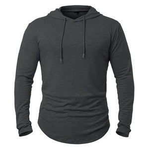 Pullover Autumn <b>Workout</b> <b>Hoodies</b> Gym Men Sports Wear Cotton Fleece Breathable Regular Fit Eco-Friendly Quick Dry - Product Image 1