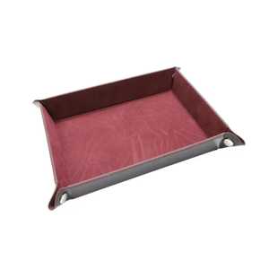 Bandeja de servicio de joyería de cuero hecha a mano de doble nivel, logotipo personalizado, decoración del hogar, vajilla y ropa de cama para regalar - Product Image 5