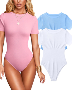 Vente chaude taille cintrage ventre-reliure serré col rond à manches courtes string body-shaping combinaison Yoga body - Product Image 6