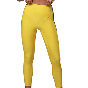 Leggings de yoga taille haute de luxe pour femmes, douceur supérieure, design personnalisé, taille XL, respirants, en soie tricotée, élasthanne et nylon - Product Image 1