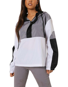 Jersey de media cremallera al por mayor, chaquetas cortavientos con capucha, ropa impermeable para gimnasio, chaquetas para correr al aire libre para mujer - Product Image 5