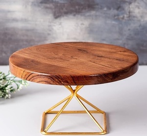 Support à gâteau en bois de qualité supérieure d'Inde pour l'arrangement de desserts, utilisé dans les mariages, les banquets et la présentation de table décorative - Product Image 6