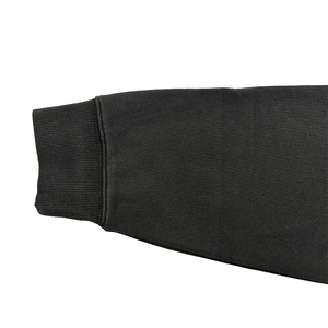 Sweat à capuche zippé personnalisé de luxe poids lourd grande taille avec appliques brodées et coutures, délavé à l'acide - Product Image 3