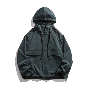 Chaqueta impermeable con capucha para hombre de nuevo diseño personalizado de alta calidad, chaqueta cortavientos Anorak para la calle - Product Image 6