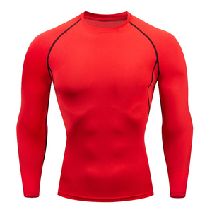 Quick Dry Rash Guard para hombres Camisas de compresión de manga larga Entrenamiento Logotipo personalizado Camisas deportivas OEM - Product Image 2