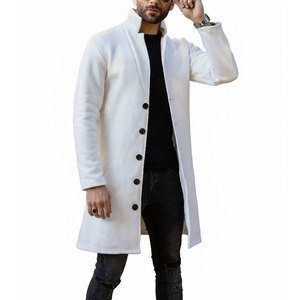 Abrigo Largo para Hombre con Logotipo y Color Personalizados, Tejido de Lana, Transpirable y Ecológico, Alta Calidad - Product Image 1