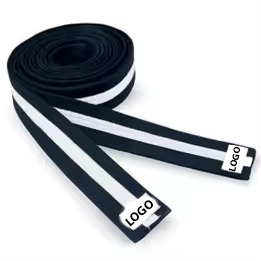 Vente en gros OEM, logo personnalisé, ceinture d'arts martiaux de haut niveau MMA Jiu-Jitsu bon marché, impression de logo, ceinture de judo, taekwondo, karaté, ceintures noires - Product Image 5
