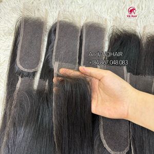 วิกผมคนแบบลอนตรงเหมือนผมมนุษย์ผมต่อแบบเส้นผมดัดตรงเหมือนผมจริงขนาด2x6 HD - Product Image 3