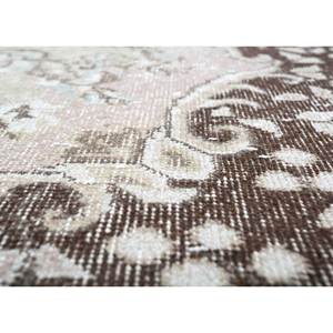 พรมขนสัตว์ถักมือสีน้ำตาลเบจวินเทจ รุ่น Pae-2188 ลายเหรียญรูปสี่เหลี่ยมผืนผ้า สำหรับตกแต่งบ้าน ห้องนั่งเล่น ทางเดิน ห้องวัยรุ่น - Product Image 3