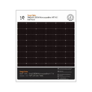 Panneau solaire monocristallin HJT N-Type à demi-cellules Sungi Solar SNG 605 550W - Product Image 2