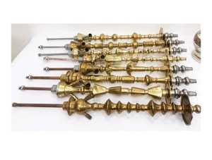 Juego Completo de Narguiles de Latón de Lujo - Diseño Alto de Tres Niveles, Mini Narguile Grabado a Mano con Manguera Lavable de Dos Metros y Acabado Lacado - Product Image 2