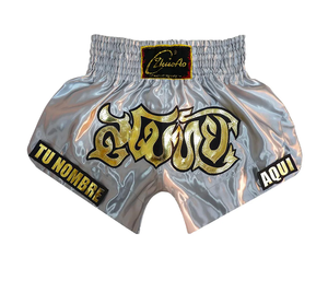 กางเกงมวยไทยสั่งทำโลโก้ขายส่ง กางเกงมวยสั้น MMA กางเกงมวยไทยแฟชั่น กางเกงฝึกซ้อมมวย - Product Image 4