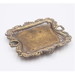 Plateaux de service décoratifs faits à la main en laiton et aluminium, élégants, pour hôtels, maisons et décoration de table - Product Image 3