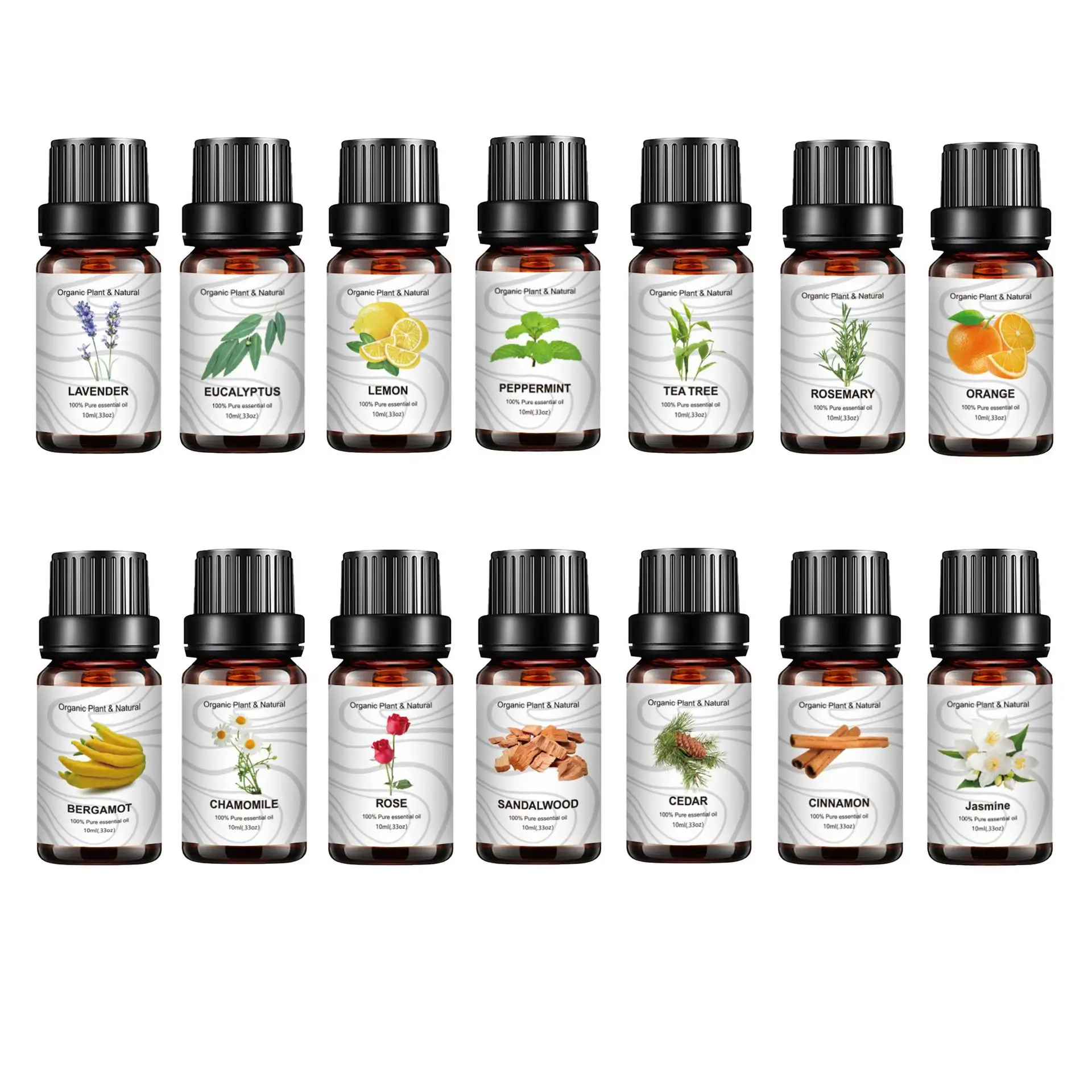 Atacado orgânico natural unilateral óleo essencial aromaterapia terapia perfume óleo essencial