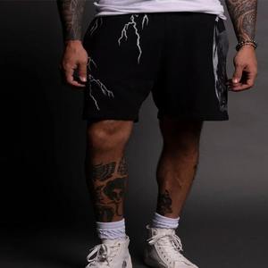 400Gsm Heavyweight French Terry Cintura elástica Acid Wash Sweat Shorts Sun Faded Shorts para hombres Pantalones cortos para hombres - Product Image 2