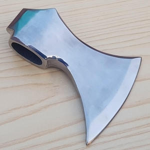 Hand Forged Axe Head High Carbon Stainless Steel Axe Head With Leather Sheath <b>Case</b> - Product Image 1