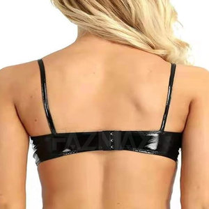 บราหนังสำหรับผู้หญิงน้ำหนักเบา, บราหนังสำหรับผู้หญิงบราหนังย้อมล้วนขนาดพลัสไซส์ - Product Image 6