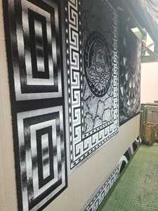 Alfombra Turca Adiva de Poliéster, Tejida a Máquina, con Pelo Largo, Acolchada, Reversible, Lavable y Antideslizante - Product Image 3