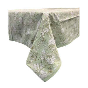 100% Cotton Indian Hand Block Print <b>Tablecloth</b> 150*220 cm Floral Kitchen Linen Handmade for Home or Hotels for <b>Weddings</b> - Product Image 2