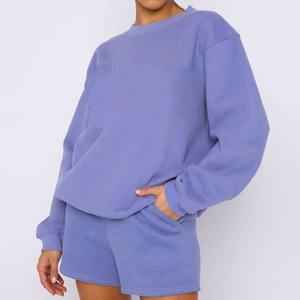 เซ็ตเสื้อกีฬาแบบสวมหัวชุดเสื้อสเวตเตอร์ที่จำเป็นสำหรับผู้หญิงชุดเสื้อฮู้ดและเสื้อกันหนาวออกแบบได้ตามต้องการ - Product Image 4