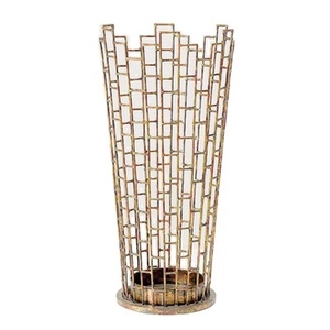 Porte-parapluie en fer métallique de forme ronde au design admirable Porte-parapluie d'entrée de bureau en fer massif de qualité supérieure Utilisation élégante - Product Image 1