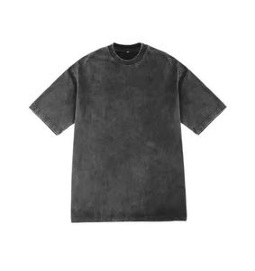 OEM Vintage Acid Wash 2 Piece Streetwear <b>Summer</b> <b>Shirts</b> Short Print Sleeve Set Cotton Custom <b>Men</b> t <b>Shirt</b> logo Design Graphics - Product Image 2