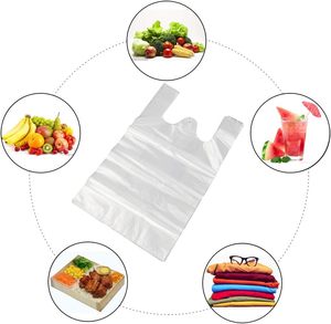 ถุงช้อปปิ้งพลาสติกใสแบบมีหูหิ้วสำหรับใส่เสื้อยืดหรือของชำ - Product Image 5