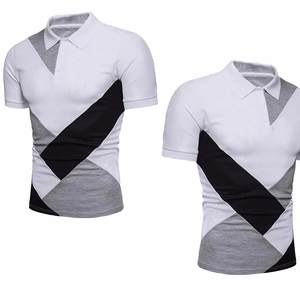 Vente en gros de t-shirts pour hommes à manches courtes polo 100% coton vêtements décontractés polos respirants unisexes anti-rides personnalisés - Product Image 4