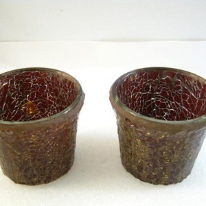 Porte-bougie en verre mosaïque marocain fait à la main, design tendance, pour la décoration, porte-bougie en verre pour bougie chauffe-plat - Product Image 6