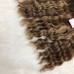 הטוב ביותר נמכר balayage עבור אמברה ברזילאי שיער אנושי הרחבות בתולה מינק טבעי גל בלונדינית wft חבילות חבילות