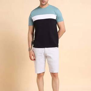 Venta al por mayor de secado rápido, ropa para hombre, camisetas MOQ bajo, camisetas de talla grande para hombre, ropa de verano de algodón con contraste de Color, camisas informales para hombre - Product Image 5