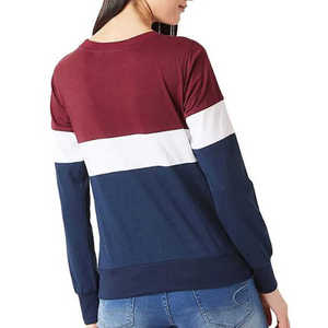 Winter Casual <b>Long</b> Sweatshirt for Women 100% Cotton <b>Canvas</b> Pullover Style Drop Shoulder Oversized Front Custom Logo Printing - Product Image 2