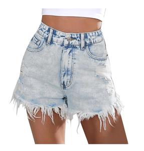 Short en jean uni pour femmes short en jean respirant design personnalisé de haute qualité pour femmes vente en gros - Product Image 2