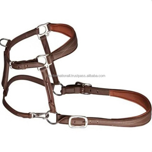 Collar de piel auténtica con diseño de caballo, accesorio hecho a mano, Avana - Product Image 1