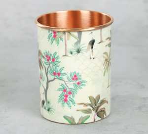 Mug en cuivre imprimé par des designers, de haute qualité, avec des illustrations indiennes vibrantes, pour une collection de vaisselle unique, au prix de gros - Product Image 5