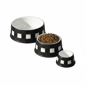Highest Quality Black And White Design Dog And <b>Cat</b> Food Dish Dog Feeder Dish Dog <b>Cat</b> Food Water Bowl Luxury Pet Accessories - Product Image 1