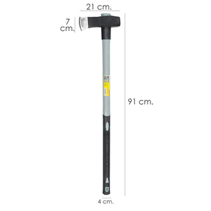 Martello a Manico Lungo con Impugnatura in Fibra di Vetro 3 Kg. tipo ascia - Product Image 4