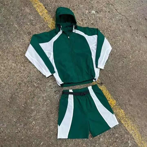 OEM Custom Pattern Logo Summer <b>Men</b> 2 Pieces Set <b>Jogging</b> Suits T shirt and <b>Shorts</b> Set Tracksuit for <b>Men</b> - Product Image 6