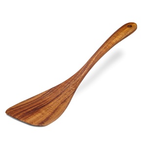 Cuillères en bois longues Cuillères ovales à mélanger en bois à long manche Cuisson Cuisson Dégustation Sauce à remuer - Product Image 4