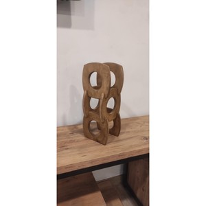 Rustic <b>Wood</b> Wine Bottle Holder Ideal Wine Lovers Gift Bar Accessories Hotel Home Restaurant - Product Image 3