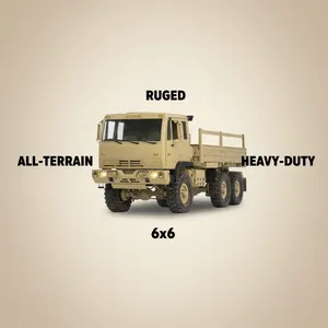 CrossRC FC6 1/12 6x6 Offroad RC Auto Taktischer Truck Professionelles Kit 95% Metallchassis Maßstab <span class=keywords><strong>M1083</strong></span> 6WD Crawler Kit - Product Image 1