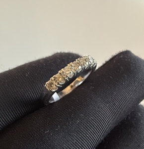 <b>14K</b> 18K Solid <b>Gold</b> Diamond Band <b>Ring</b> for Women Stylish and Timeless - Product Image 3