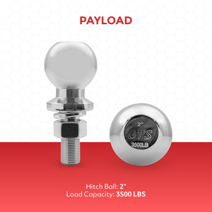 Bola de Enganche para Remolque Roadpower, Diseño Resistente a la Corrosión, Ideal para Remolcar Embarcaciones Pesadas con Máxima Seguridad - Product Image 3