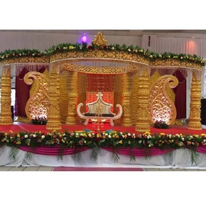 Encantador Mandap de Boda Vintage del Sur de la India, Decoración Profesional de Fibra, Último Modelo de Mandap de Boda, Fabricante Australiano para Eventos - Product Image 1